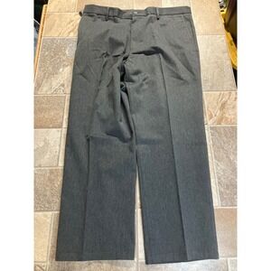 Dockers Signature Khaki Straight Fit Flat Front Mens Dress‎ Pants W38 L30 Gray